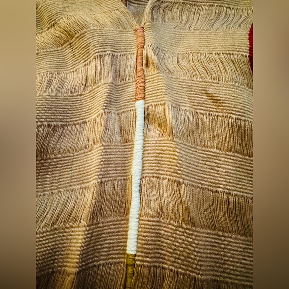 NWT Boutique Poncho Serape Handwoven embroidered Lobos Del Mar - Picture 9 of 13